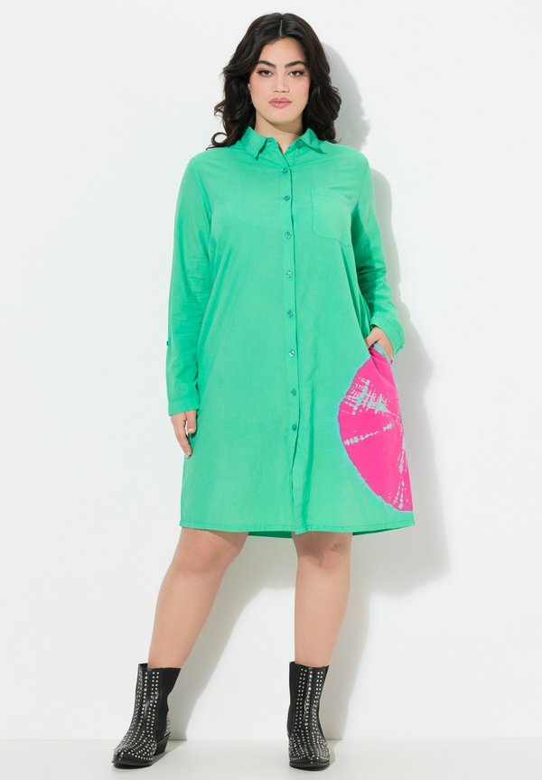 A-LINIE KREISDRUCK - Blusenkleid - emerald