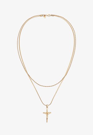 RELIGIOUS CROSS LAYER - Grandinėlė - gold-coloured