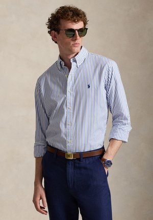 CUSTOM FIT STRIPED POPLIN SHIRT - Chemise -  white/blue