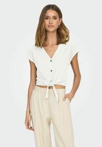 JDY JDYSAY KNOT DIA - Blusa - snow white