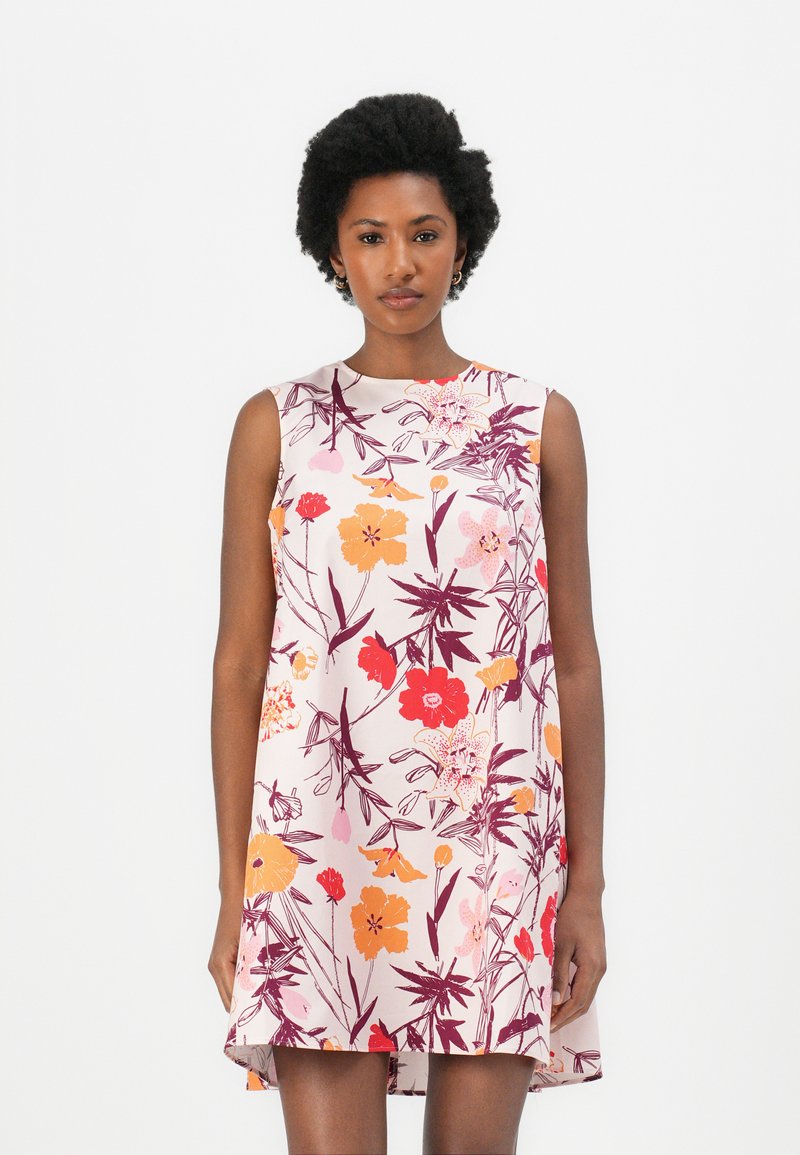 Marimekko - PALATSI PERENNA - Day dress - rose/wine red/orange, Enlarge
