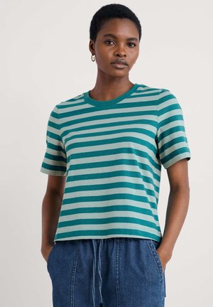 Print T-shirt - teal/scallion emulsion