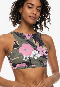 Roxy PRO THE POP UP - CROP - Bikiniöverdel - black