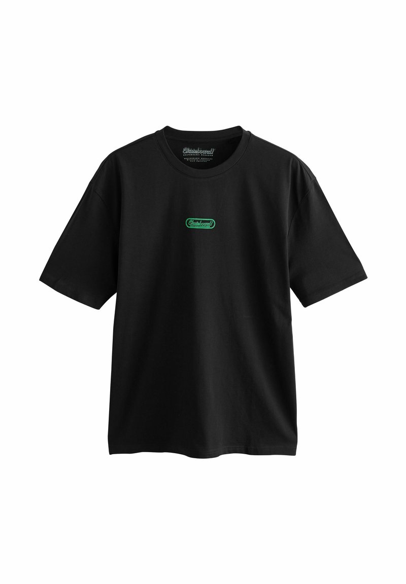 Next REGULAR FIT - Print T-shirt - black