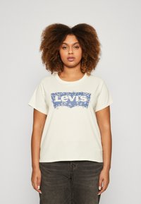 Levi's® Plus PERFECT - Marškinėliai su spaudiniu - egret
