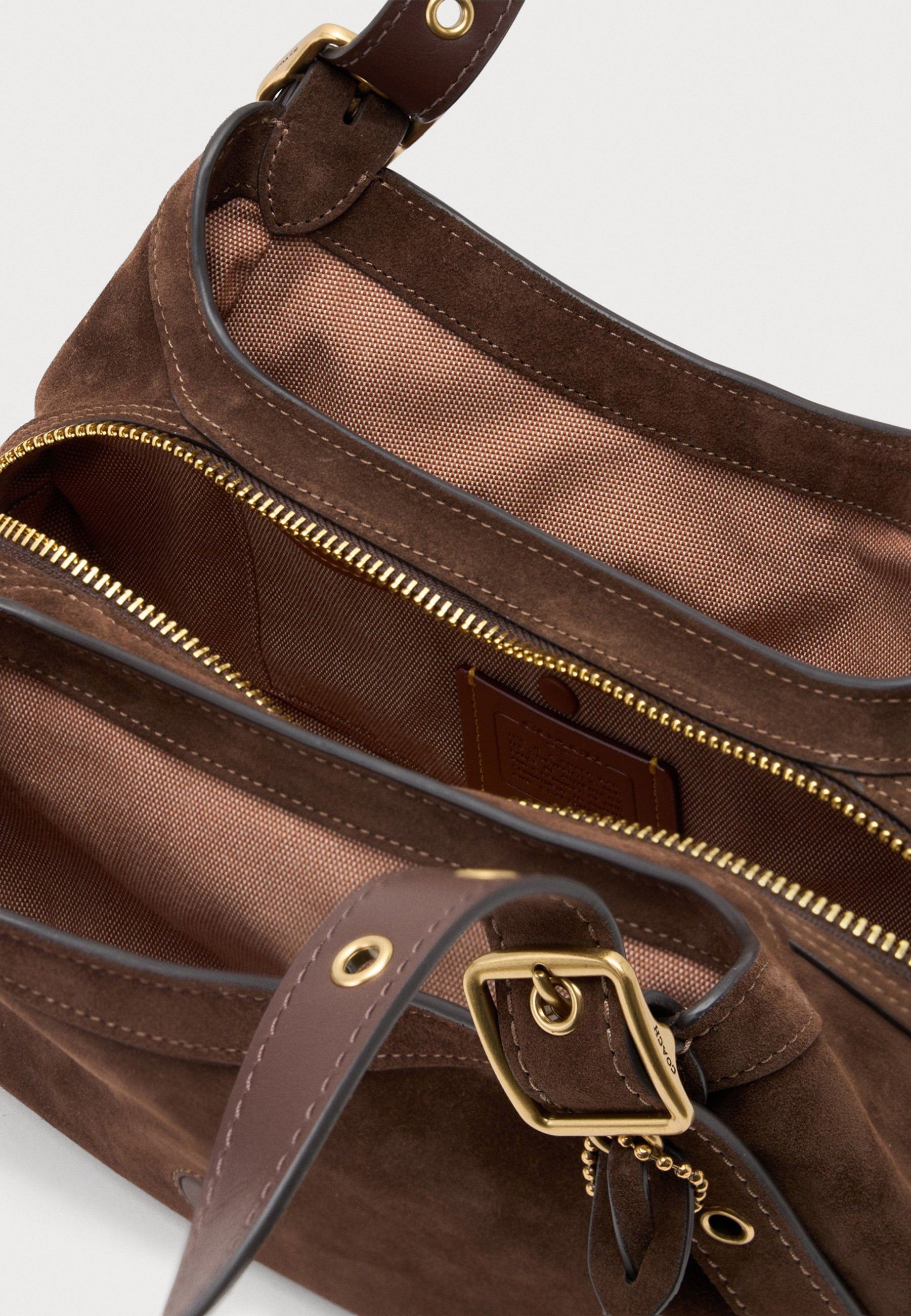 COACH DRIFTER SHOULDER BAG - Geantă de mână - dark brown/maro