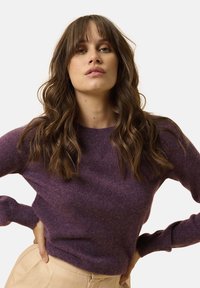 Just Cashmere Strickpullover - mottled purple