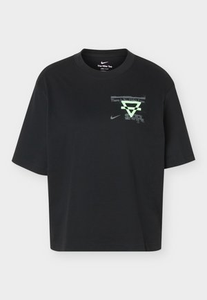 Nike Performance, SWIFT TEE - Αθλητικό μπλουζάκι - black/illusion green