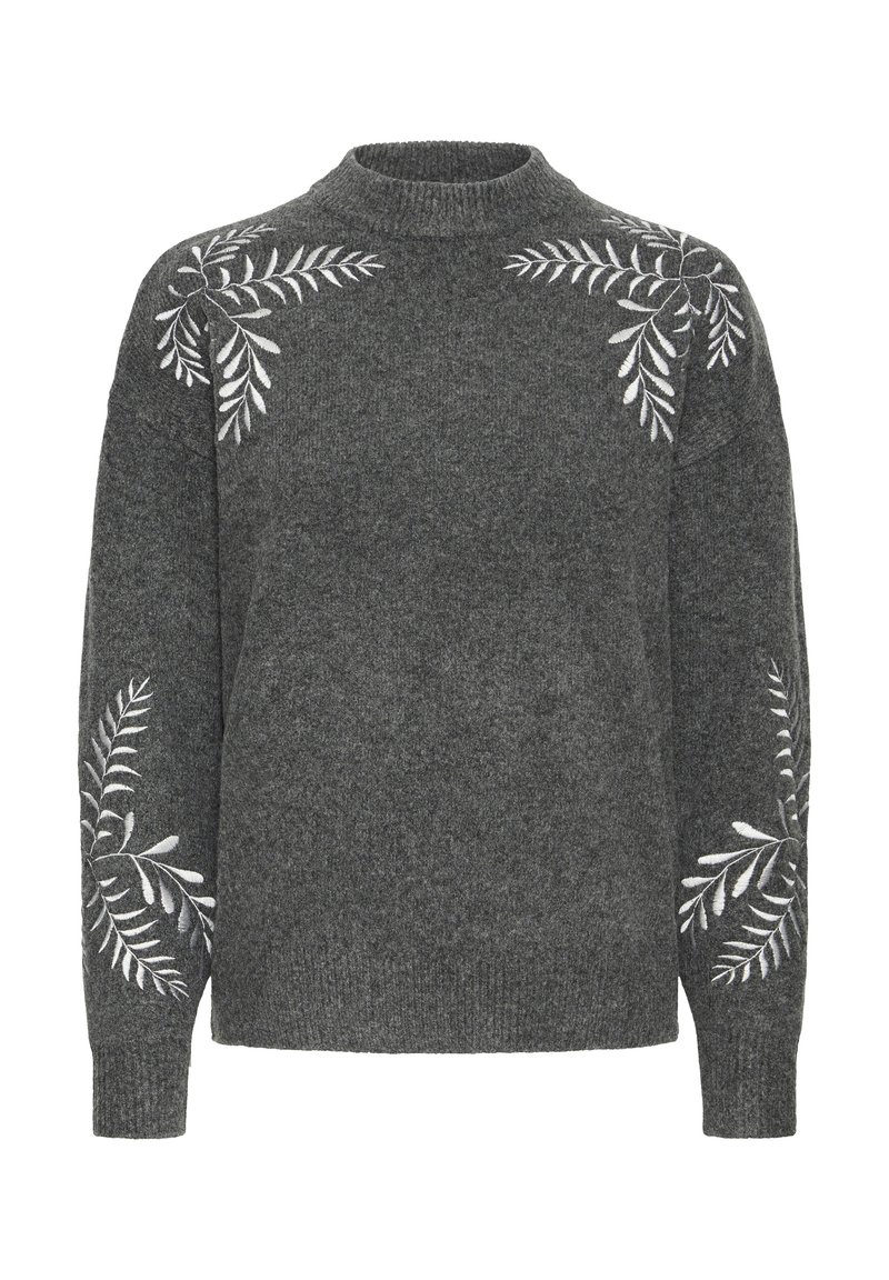 B.young - Graue - Strickpullover Für Damen