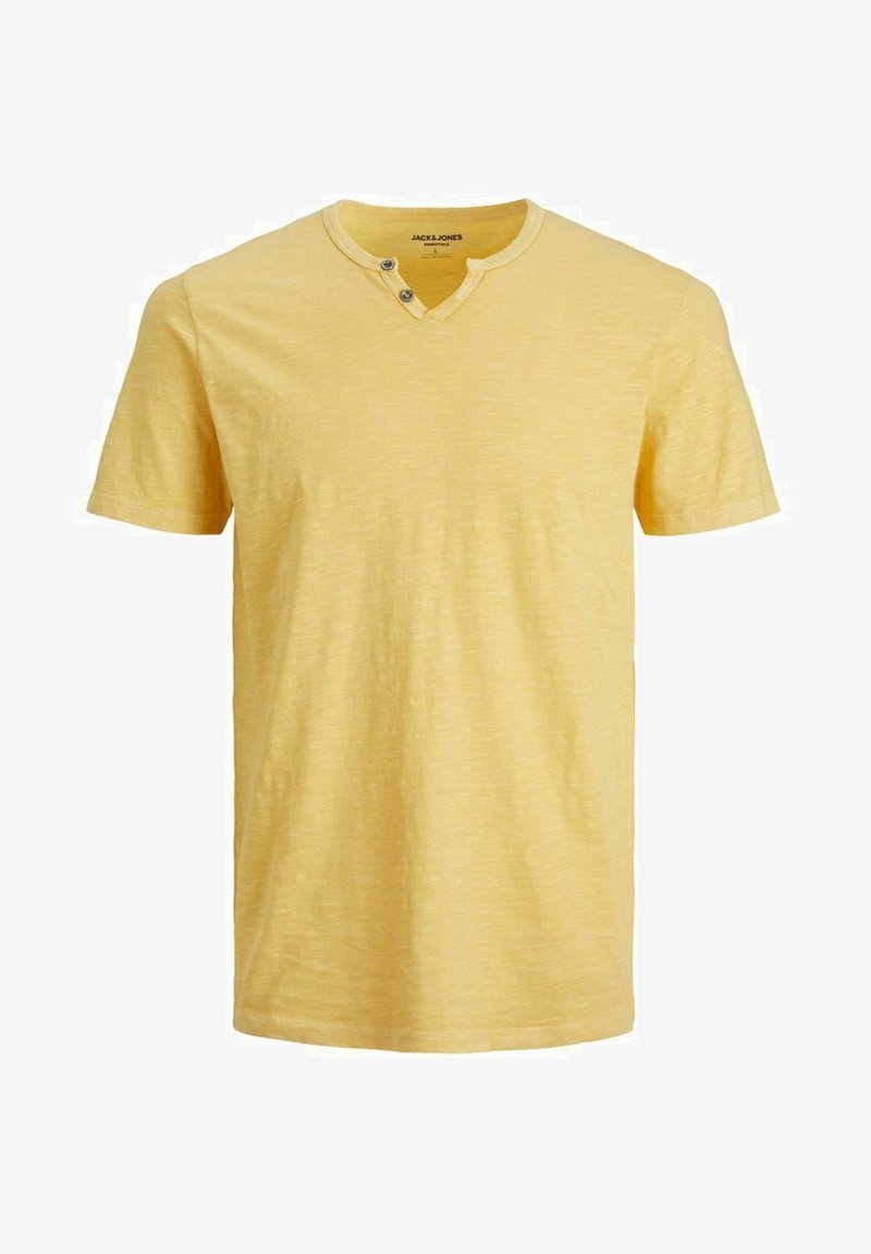 Jack & Jones ESPLIT NECK NOOS - Basic T-shirt - jojoba
