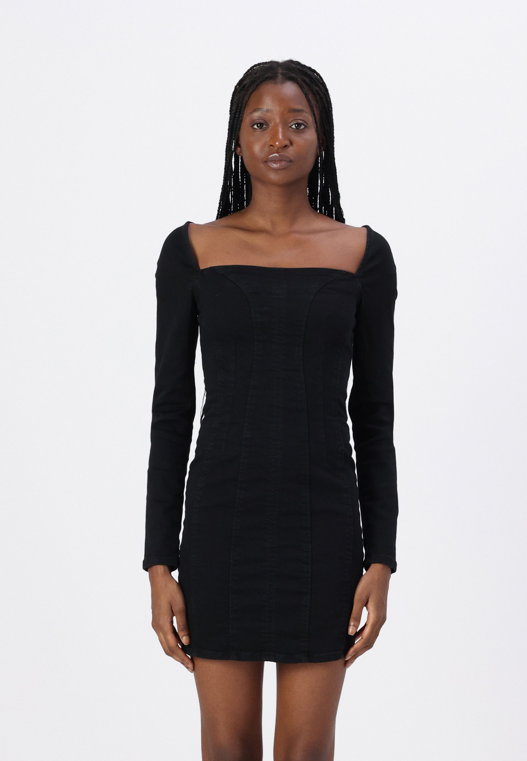 Guess DRESS - Denim dress - polar night/dark blue - Zalando.co.uk