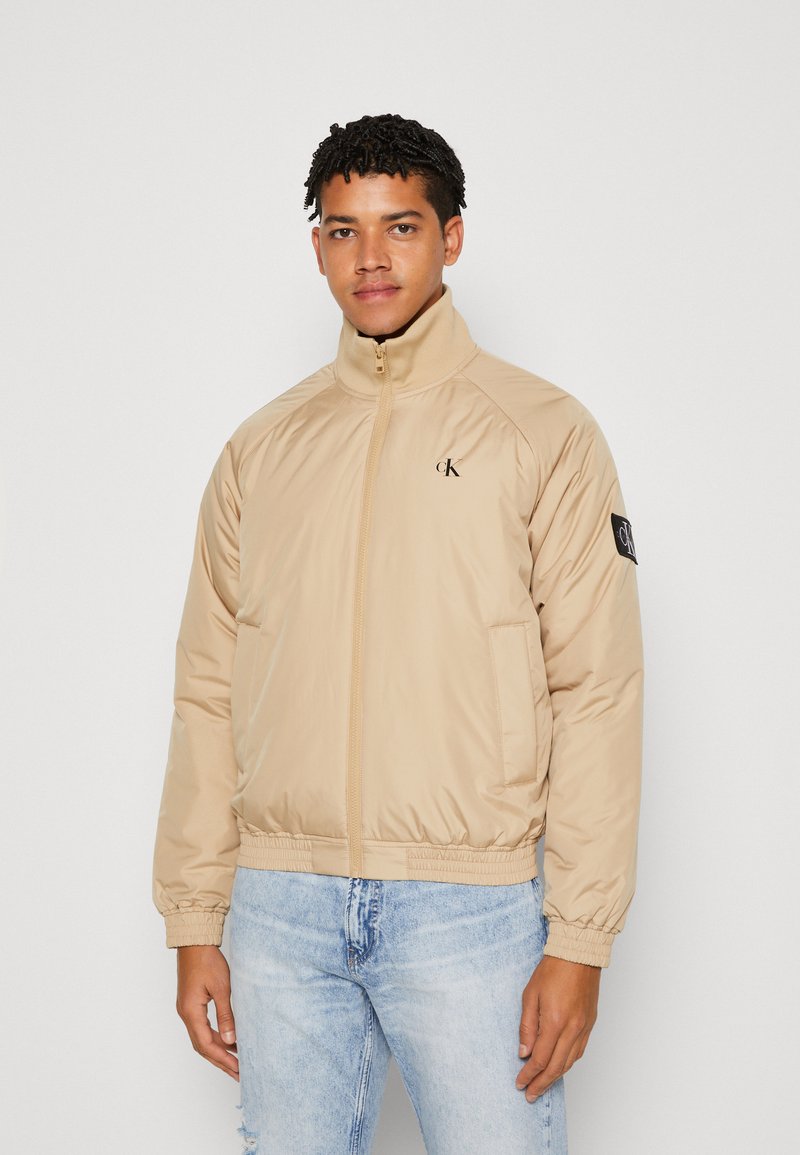 Calvin Klein Jeans PADDED HARRINGTON Bomber Jacket travertine/beige