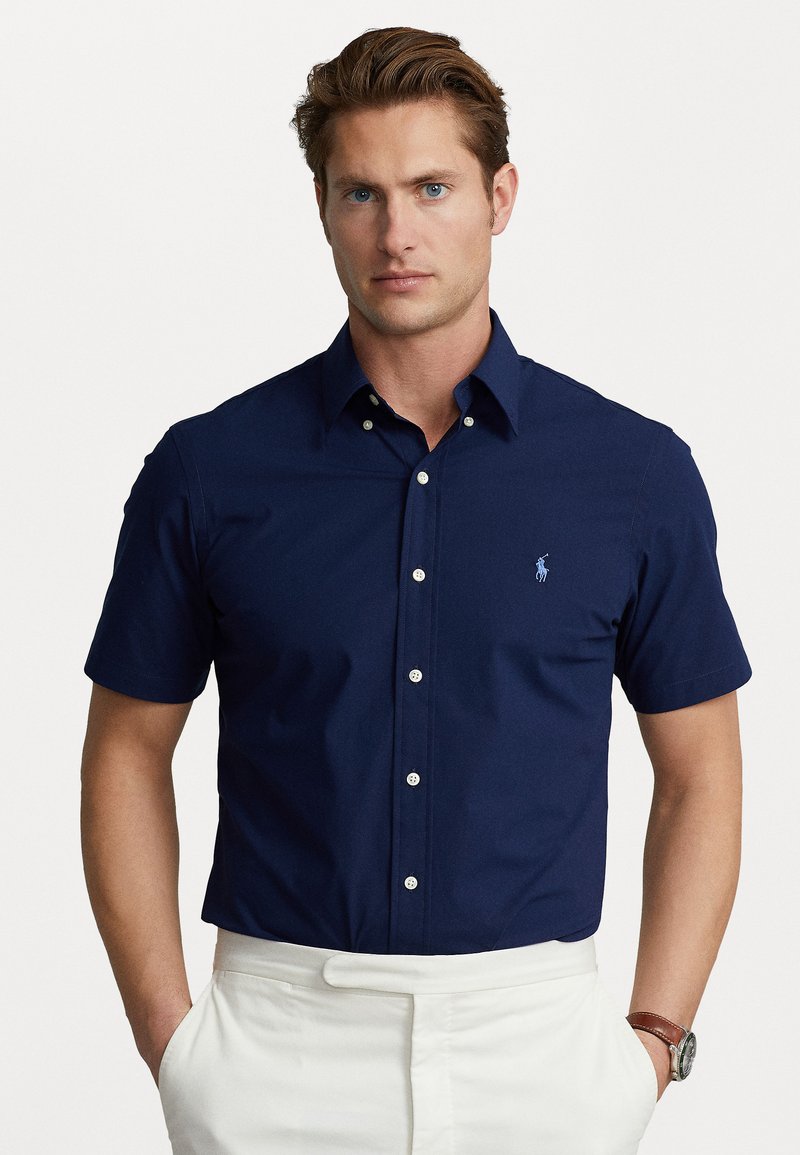 Polo Ralph Lauren CUSTOM FIT STRETCH POPLIN SHIRT Hemd newport navy/dunkelblau Zalando.de