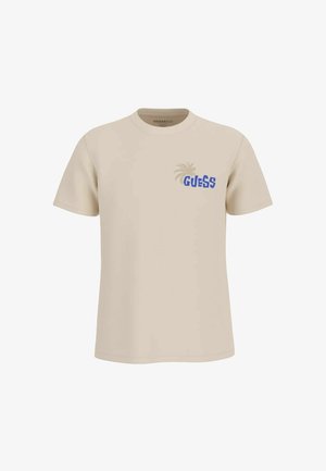 Guess, T-SHIRT GUESS UOMO - T-shirt con stampa - beige
