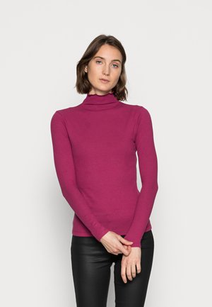 SKINNY HIGH - Top s dlouhým rukávem - crimson ruby