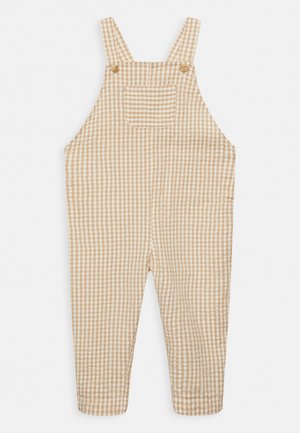 SEERSUCKER CHECK UNISEX - Dungarees - beige