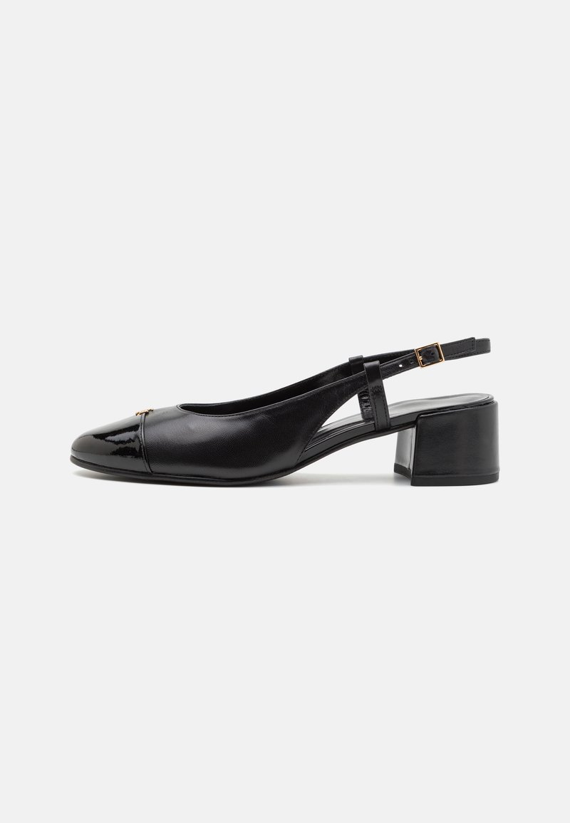 Scarpe Slingback Tory Burch Bell - Nero Perfetto, Tacco Basso, Campanellini - Foto 6