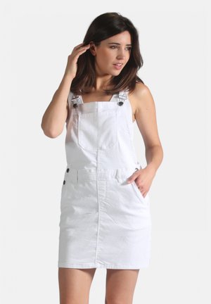 LENA - Robe en jean - blanc