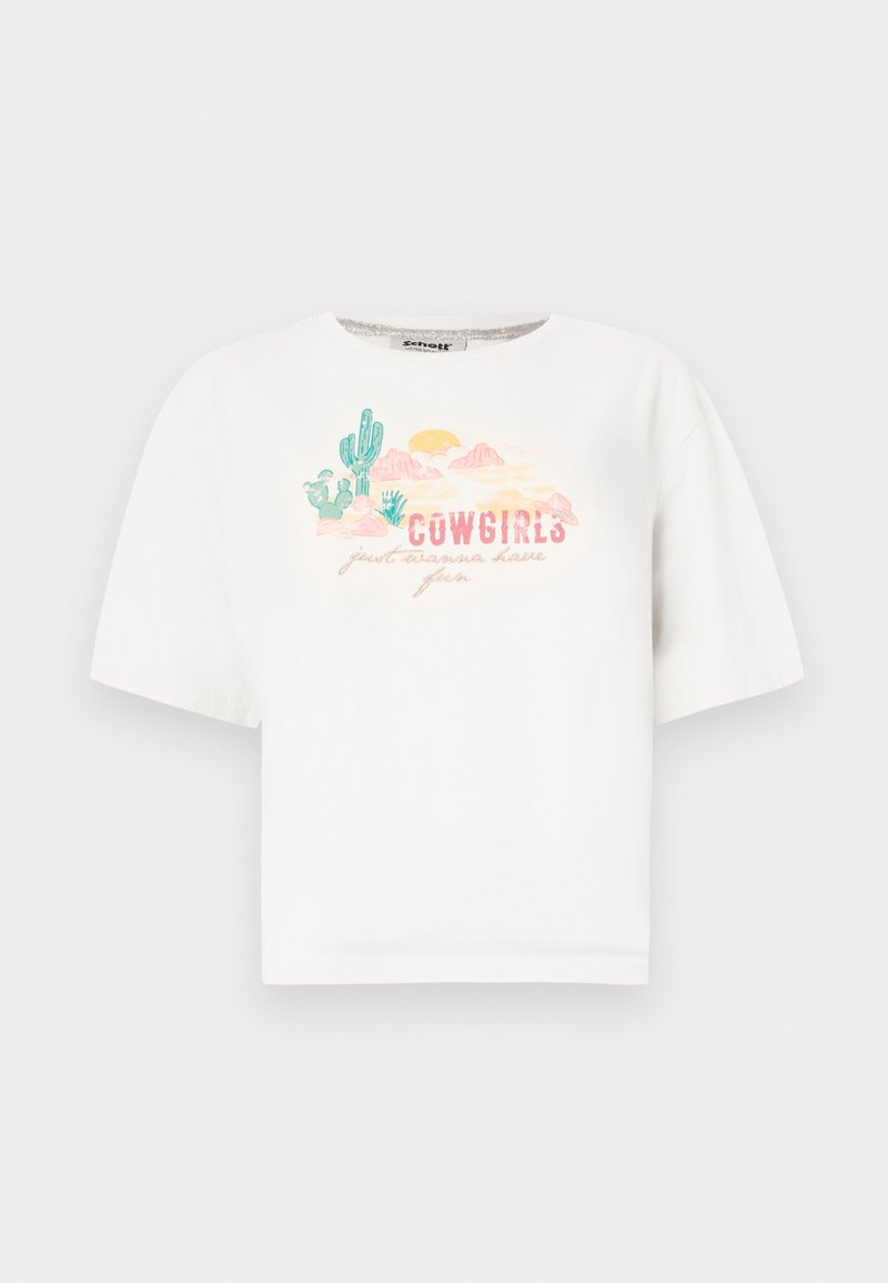 Schott T-shirt print crème Schott T-shirt print crème