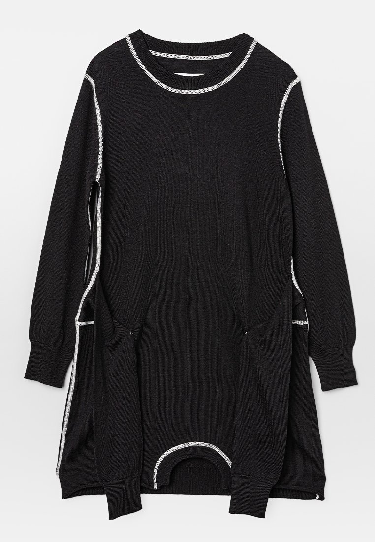 MM6 Maison Margiela Gebreide jurk zwart MM6 Maison Margiela Gebreide jurk zwart