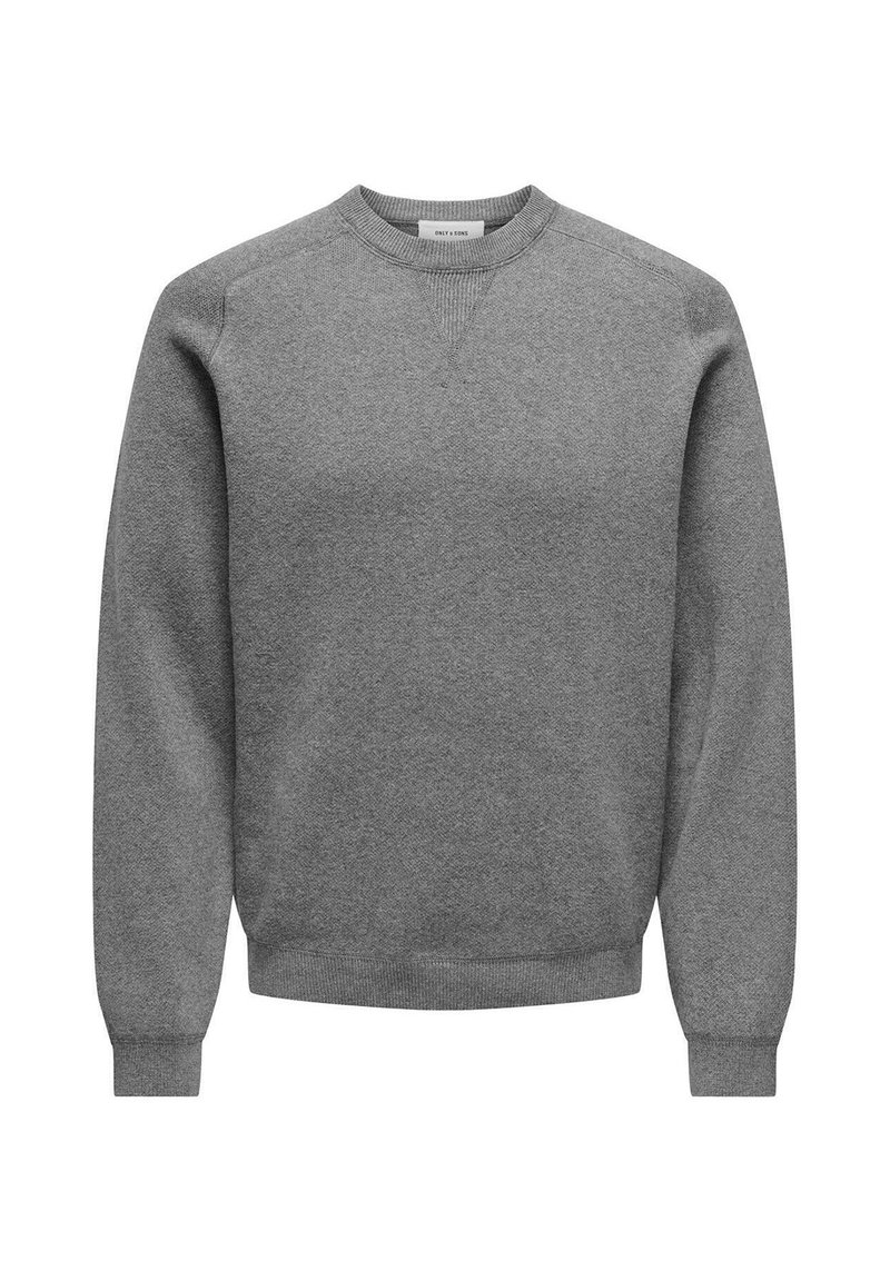 Strickpullover Grauer Langer Pullover Only Sons Strickpullover