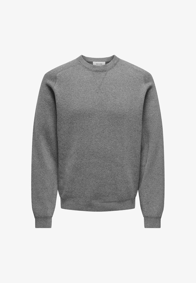 Strickpullover Grauer Langer Pullover Only Sons Strickpullover