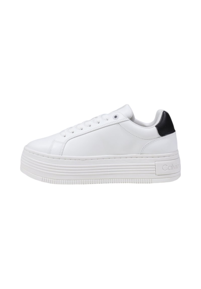 Calvin Klein Jeans BOLD FLATF LOW LACE - Sneakers basse - white