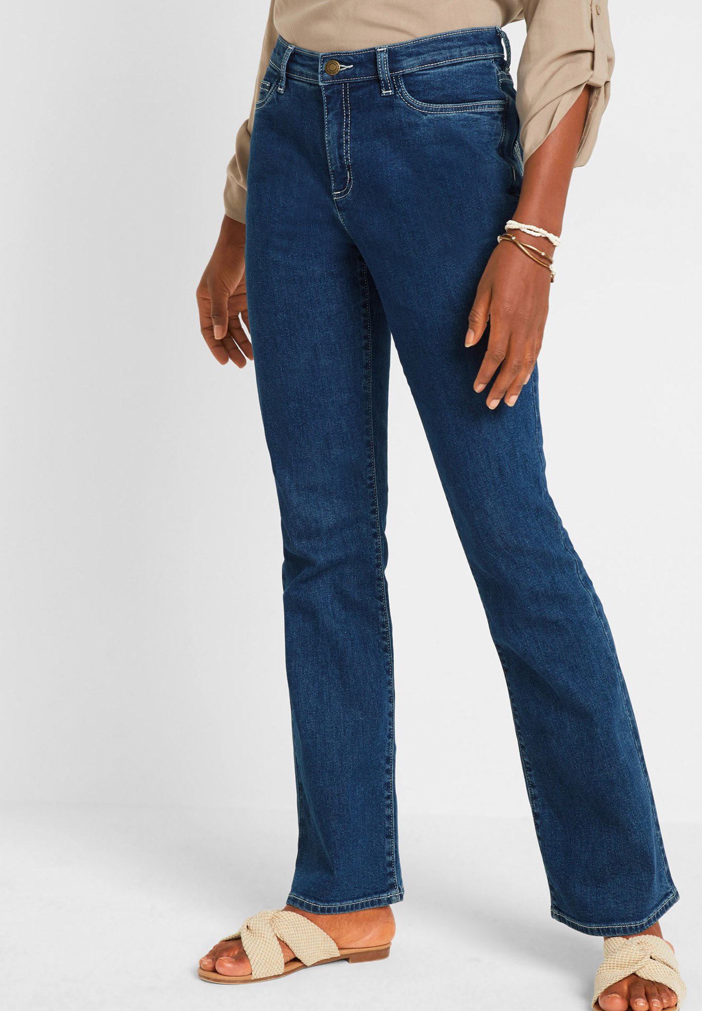 bonprix Jeans bootcut - blau/blu - Zalando