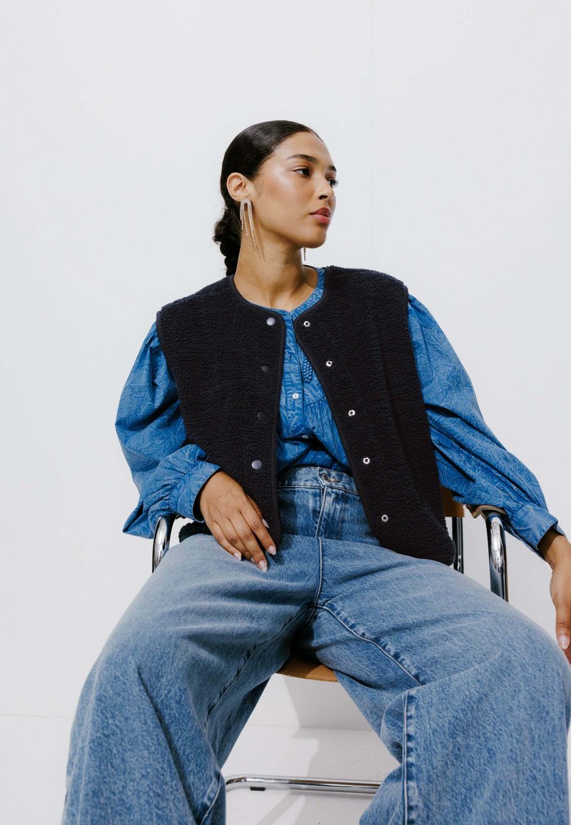 Promod Veste sans manches marine/bleu roi