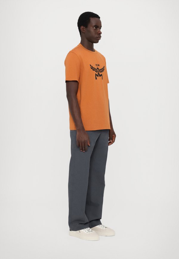 Print T-shirt - cognac4