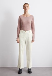 Marc O'Polo BOAT NECK - Pikkade varrukatega topp - dark mauve