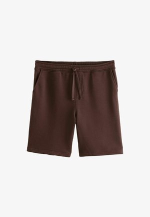 REGULAR FIT BRUSHED - Pantaloni scurți - brown