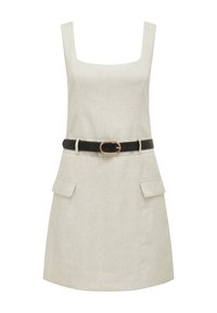 CHARLIE BELTED MINI - Vestido de tubo - natural