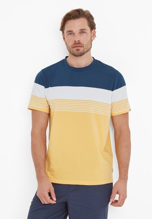 FARNDON - Print T-shirt - inky blue/sunflower