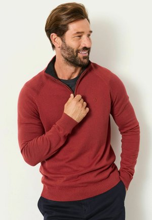 FatFace, HALF NECK KNITTED JUMPER - Striktrøje - red