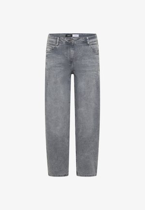 Cecil, HIGH WAIST BARREL LEG JEANS IM LOOSE FIT - Jeans fuselé - light grey wash