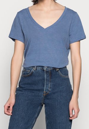 T-shirt - bas - mottled dark blue