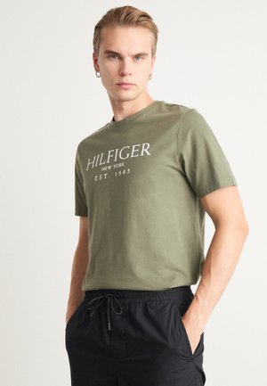 Tommy Hilfiger TEE - Potiskana majica - green