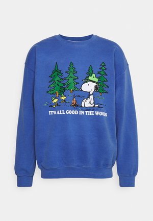 SNOOPY WITH 'IT'S ALL GOOD IN THE WOODS UNISEX - Sweater - od blue