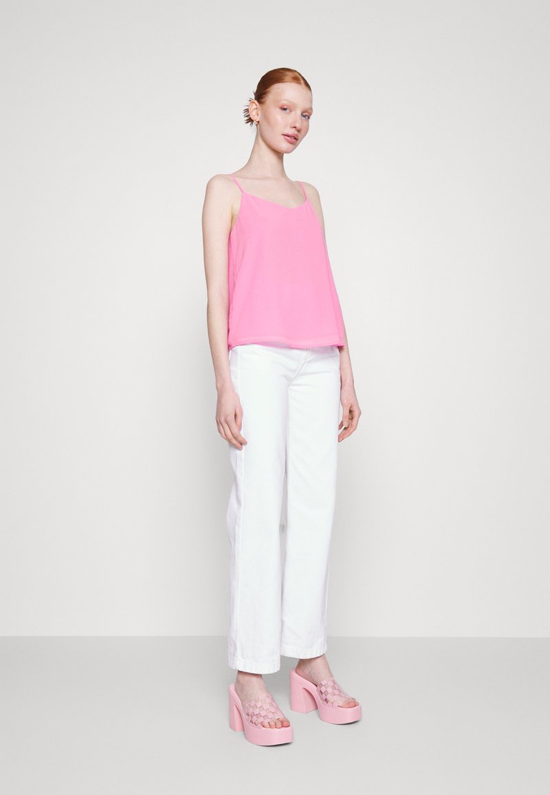 ONLY Onlnelly Life Button Singlet Solid Noos Donna