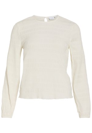 VILA, Long Sleeved VIVILJA Round neck - Blouse - snow white