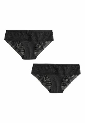 BRAZILIAN FIT - LACE & 2 PACK   - Slip - black