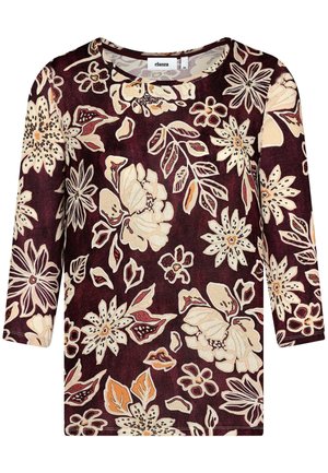 Strickpullover - burgundy-cream