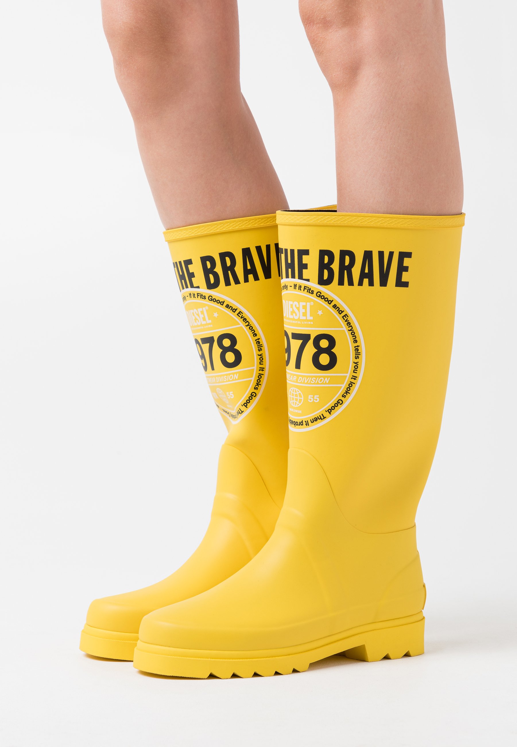 Diesel JAARDEN H-JAARDEN LB - Regenlaarzen - yellow/Geel - Zalando.nl