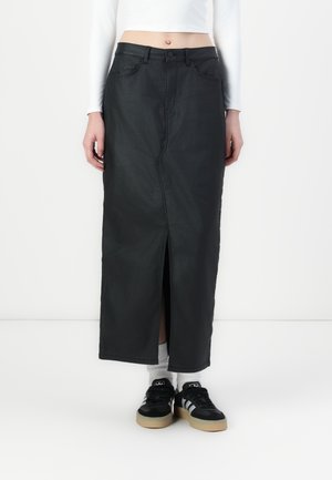 NMKATH SLIT LONG SKIRT - Maxi szoknya - black