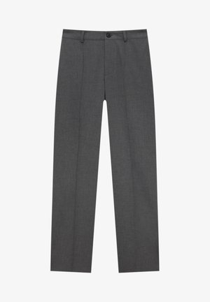 MIT ZIERNAHT VORNE - Stoffhose - light grey