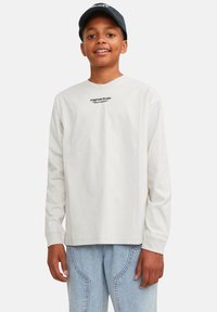 Jack & Jones VESTERBRO MIT 3-D-PRINT - Ilgarankovis viršutinės dalies drabužis - beige