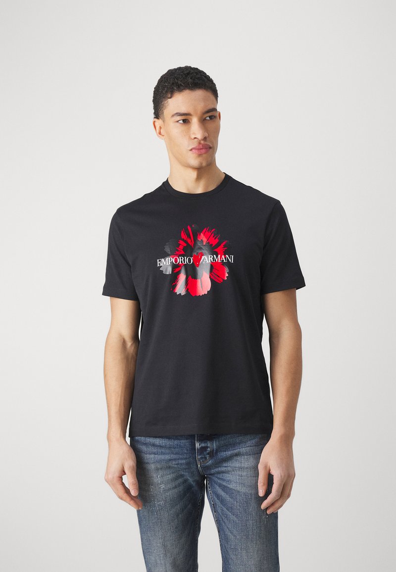 Emporio Armani - Print T-shirt - nero, Enlarge