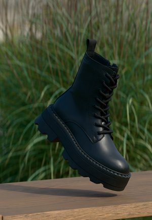 Tamaris, Platform ankle boots - black