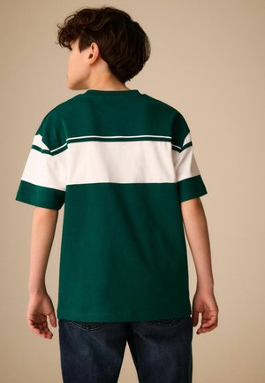 Next, REGULAR FIT - COLOURBLOCK SHORT SLEEVE T-SHIRT . - T-shirts print - green white